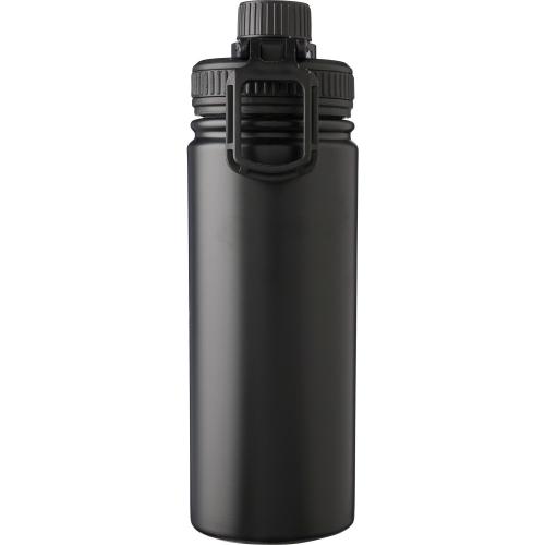 Rozsdamentes acél duplafalú palack, 500 ml, fekete