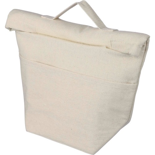 Újrapamut roll-top hűtőtáska, natúr