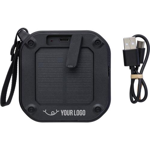 Kültéri hangszóró újraműanyagból, fekete