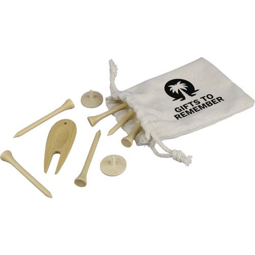 Fa golf tee készlet, barna