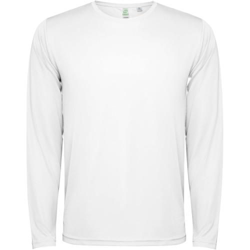 Roly Estoril hosszúujjú unisex póló, fehér, XL