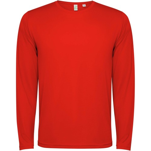 Roly Estoril hosszúujjú unisex póló, piros, M