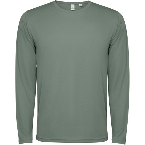 Roly Estoril hosszúujjú unisex póló, sötétzöld, S
