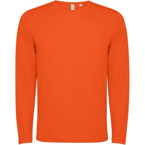Roly Estoril hosszúujjú unisex póló, narancssárga, L