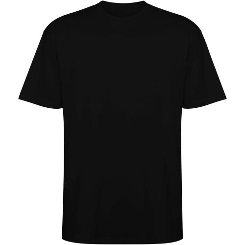 Roly Bull rövidujjú uniszex oversized póló, fekete, XS