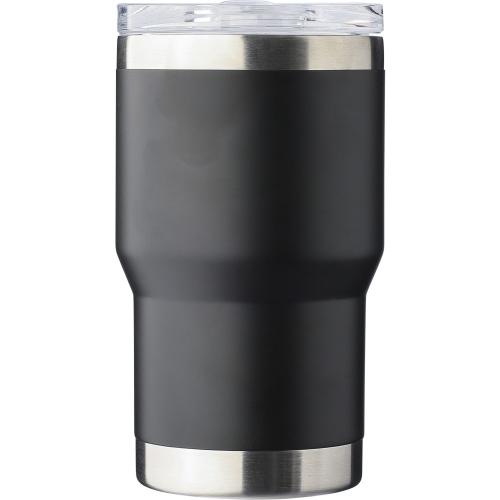 Újraacél útipohár, 350 ml, fekete