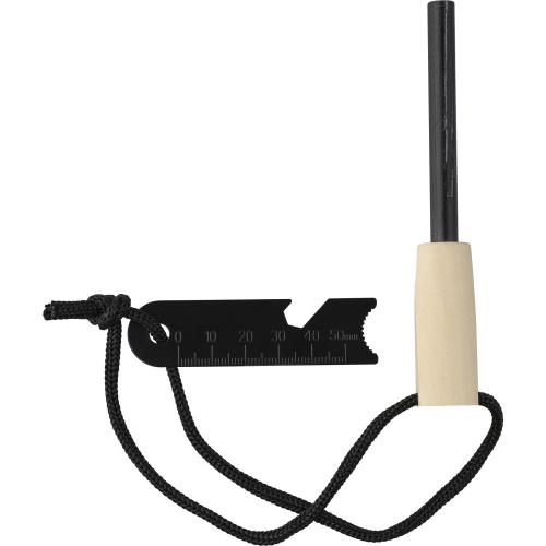 Tűzgyújtó pálca, rozsdamentes acél, barna