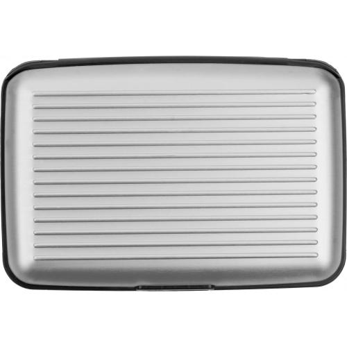 Névjegy- és hitelkártya tartó, ezüst