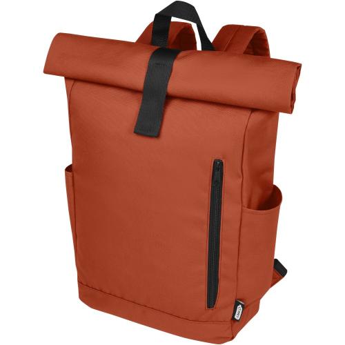 Byron 15.6" GRS RPET hátizsák, 18L, téglavörös