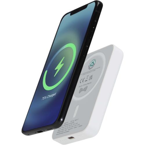 Acrab 5000 mAh mágneses powerbank, fehér