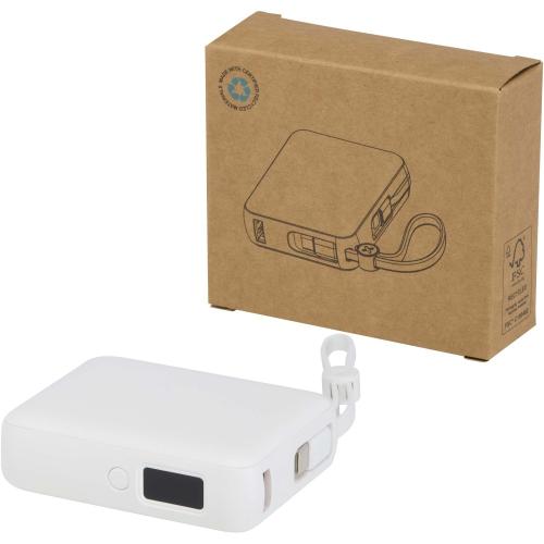 Acrux 10 000 mAh powerbank, fehér