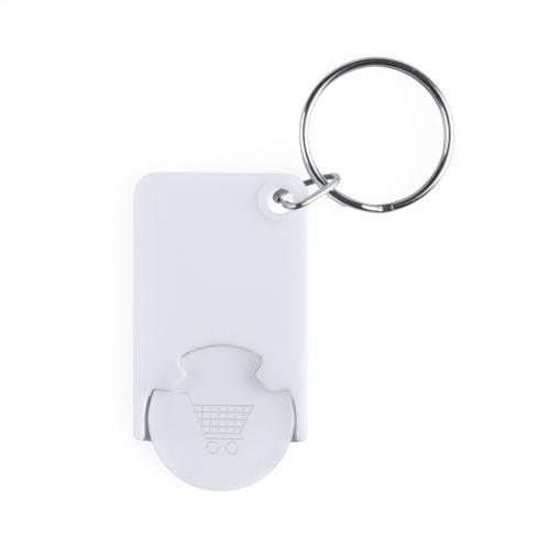 kulcstartós bevásárlókocsi érme