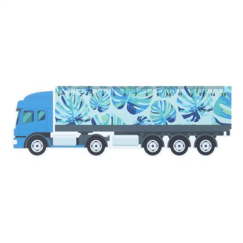 kamion formájú vonalzó, 15 cm