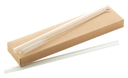 üveg szívószál szett