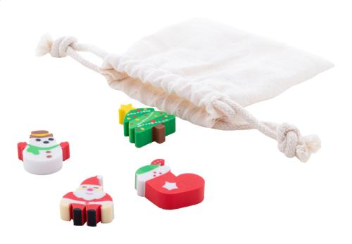 karácsonyi radír szett