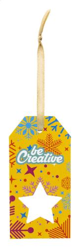 egyedi ajándékcímke, csillag