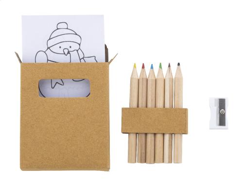 karácsonyi színező szett