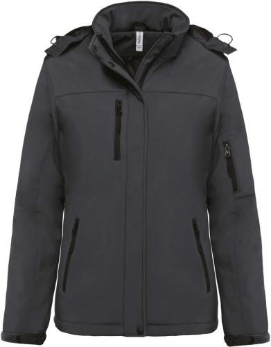 NŐI KAPUCNIS SOFTSHELL BÉLELT PARKA
