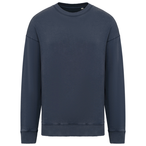 UNISZEX MOSOTT HATÁSÚ OVERSIZED KÖRNYAKAS PULÓVER