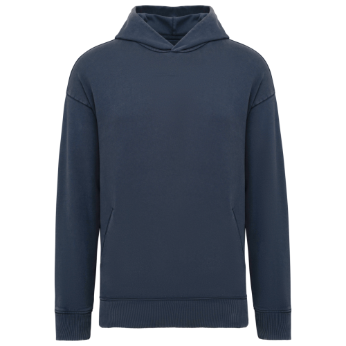 UNISZEX MOSOTT HATÁSÚ OVERSIZED KAPUCNIS PULÓVER