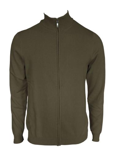 FÉRFI VÉGIG CIPZÁRAS FINOMKÖTÖTT PAMUT KARDIGÁN