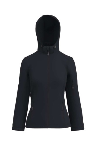 NŐI 3 RÉTEGŰ LEVEHETŐ KAPUCNIS SOFTSHELL DZSEKI