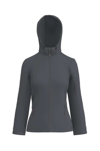 NŐI 3 RÉTEGŰ LEVEHETŐ KAPUCNIS SOFTSHELL DZSEKI