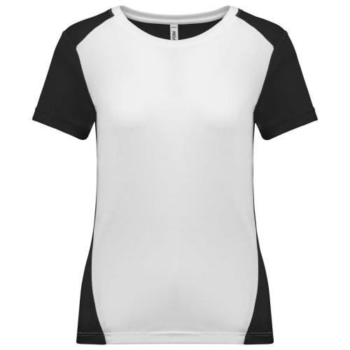 NŐI KÖRNYEZETBARÁT KÉT SZÍNŰ SPORT PÓLÓ