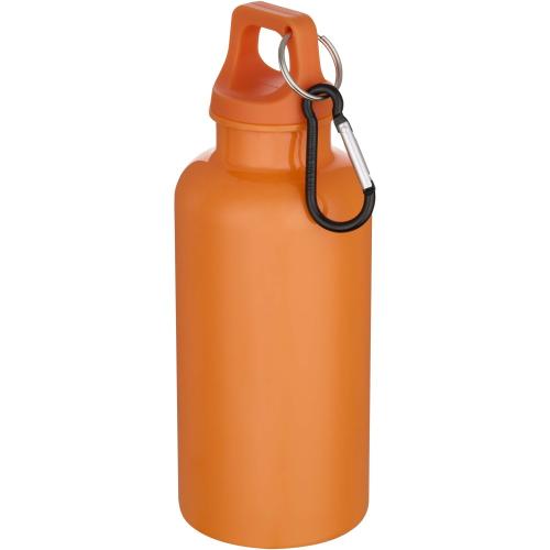 Oregon műanyag kulacs karabinerrel, 400 ml, narancs
