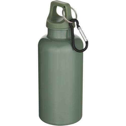 Oregon műanyag kulacs karabinerrel, 400 ml, zöld