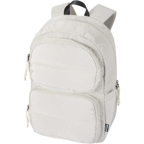 Puffer 15,6"-os laptop hátizsák, 18L, homokkő
