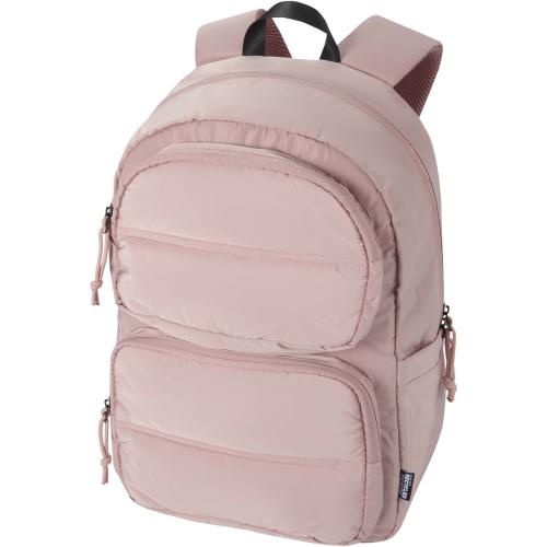 Puffer 15,6"-os laptop hátizsák, 18L, rózsaszín