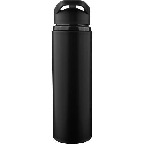 Újraacél palack, 500 ml, fekete