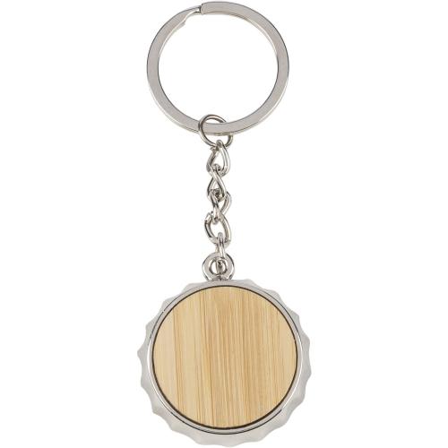 Kulcstartó, cinkötvözet, barna