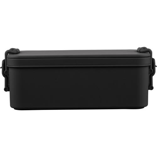 Dupla ételtartó, fekete