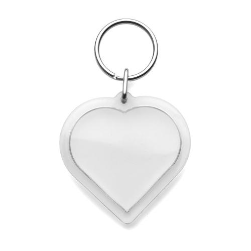 Műanyag kulcstartó, natúr