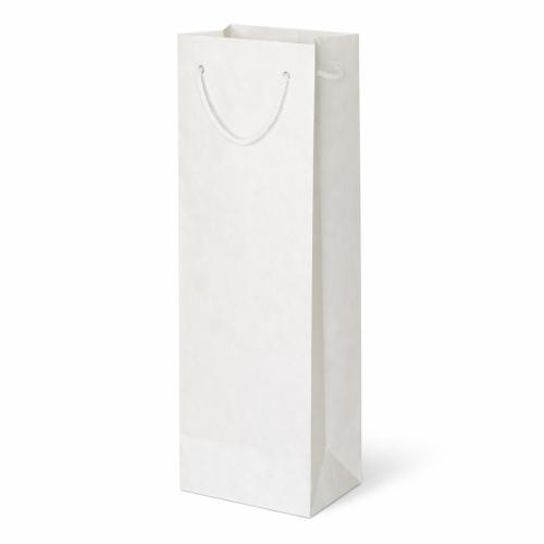 Zsinórfüles boros papírtáska, fehér