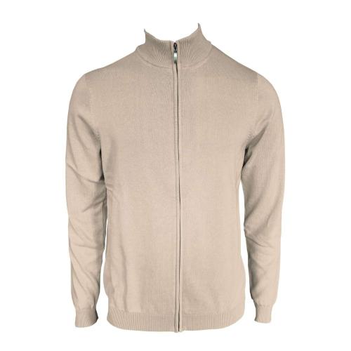 Legend Cipzáros férfi kardigán, Sand, S