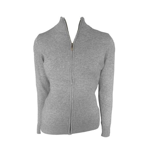 Legend Cipzáros női kardigán, Light Melange Grey, XS