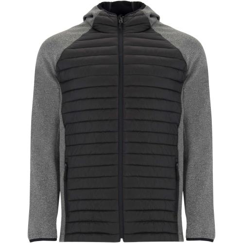 Roly Minsk uniszex hibrid dzseki, Black, Lead, 2XL