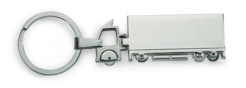 Teherautó alakú fém kulcstartó