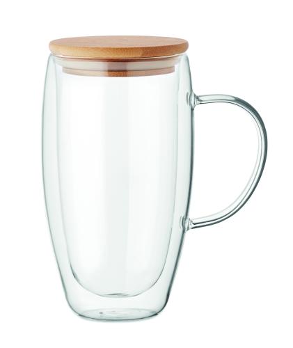 Dupla falú üvegbögre 450ml