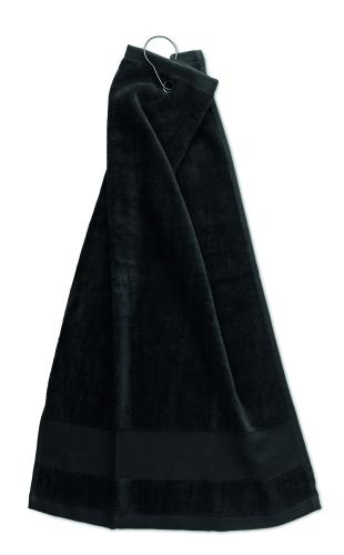 Pamut golftörölköző akasztóval