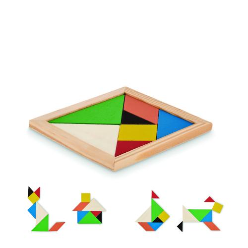 Tangram kirakó játék fából