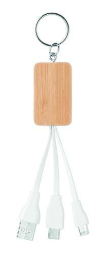 3 az 1-ben kábel bambuszból