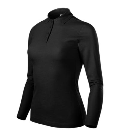 Pique Polo LS fekete XL