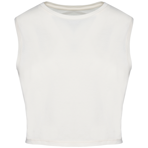 KÖRNYEZETBARÁT NŐI UJJATLAN CROP TOP