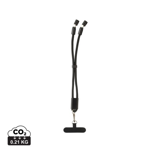 LoopAmp RCS RPET állít.csuklópántos telefontartó, 60W kábel