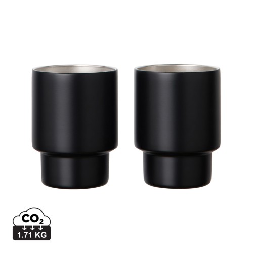 VINGA Nagano RCS újrahaszn. SS bögrék, 2 db-os készlet