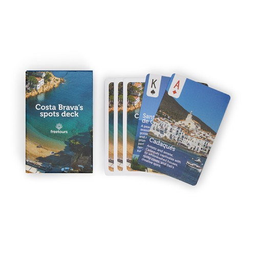 54 játékkártya, az Ön dizájnjával mindkét oldalon.